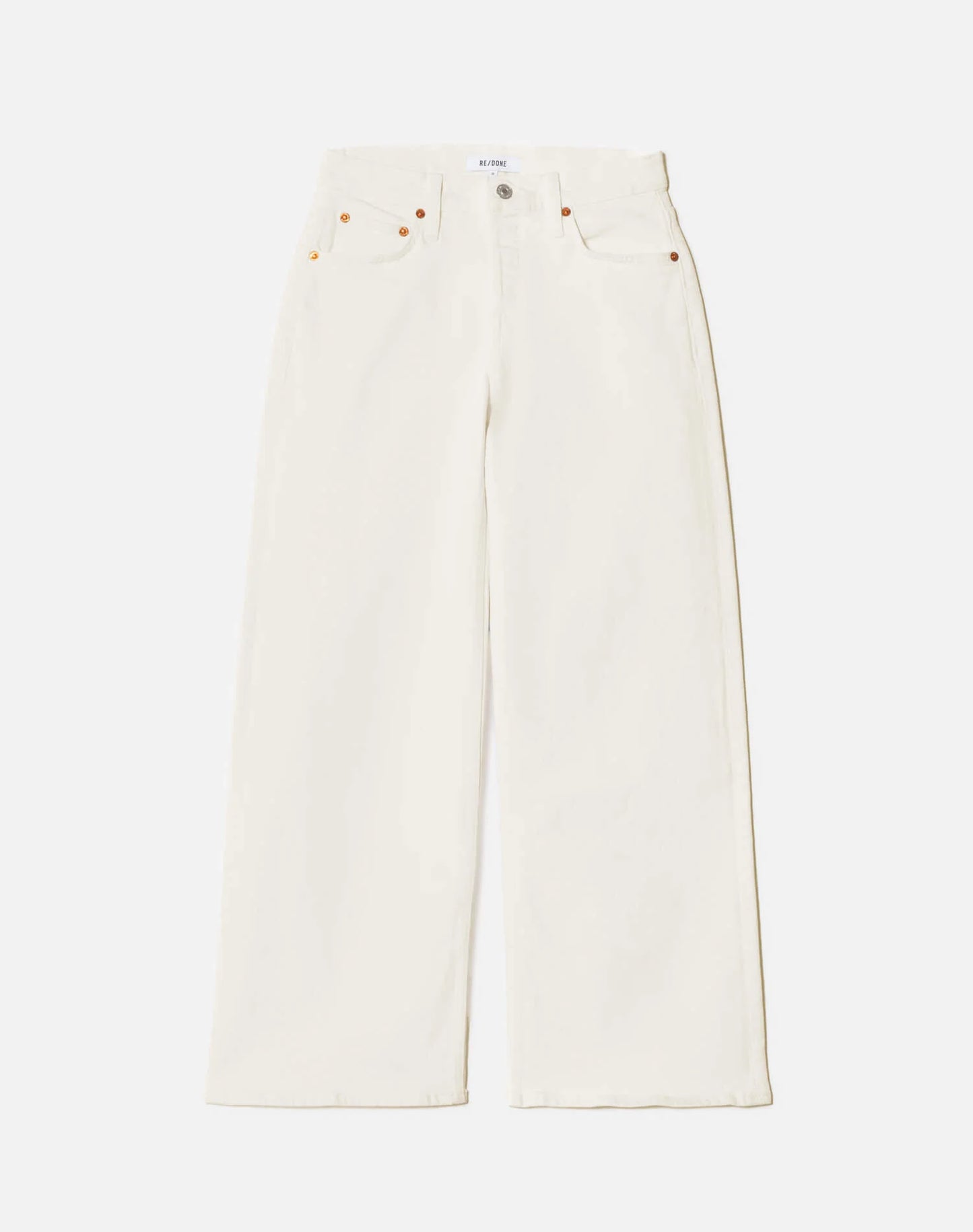 Mid Rise Wide Leg Crop