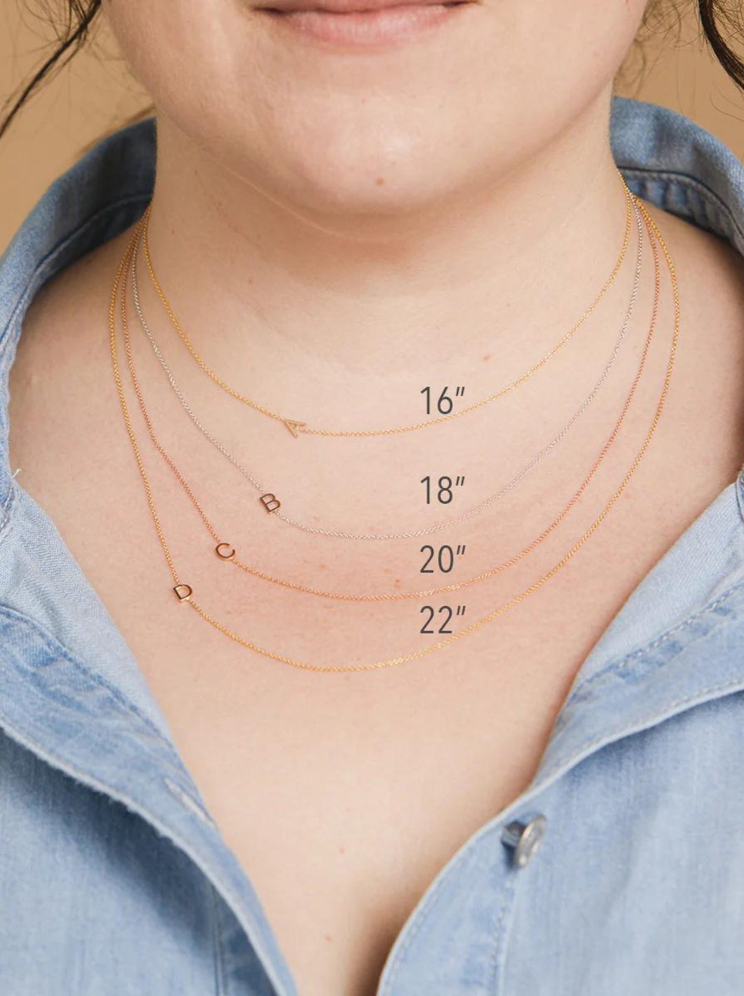 14k Letter Necklace