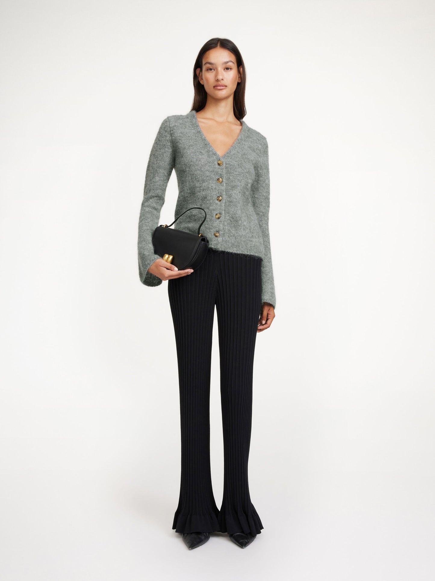 Cirane Wool-Blend Cardigan