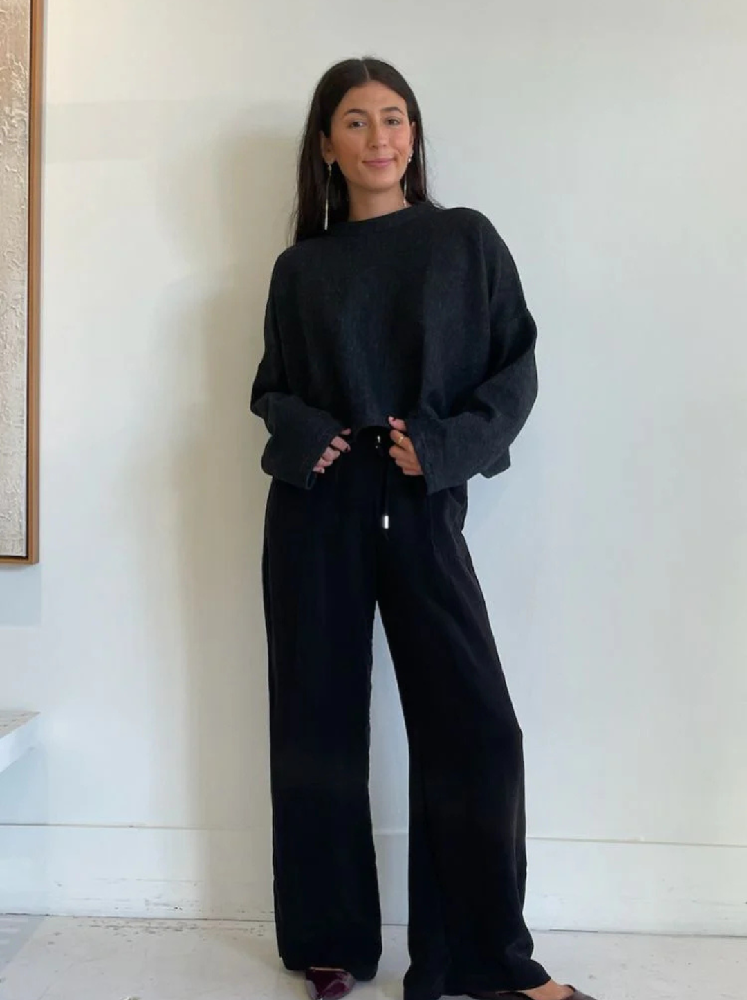 Cropped Crew Sweater