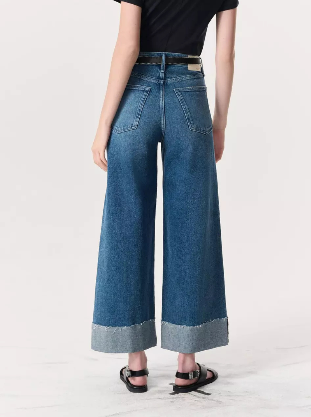 Sofie High-Rise Ankle Wide Leg w Cuff