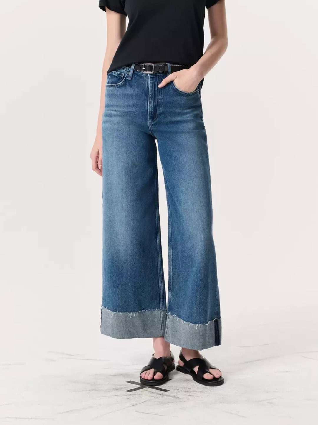 Sofie High-Rise Ankle Wide Leg w Cuff