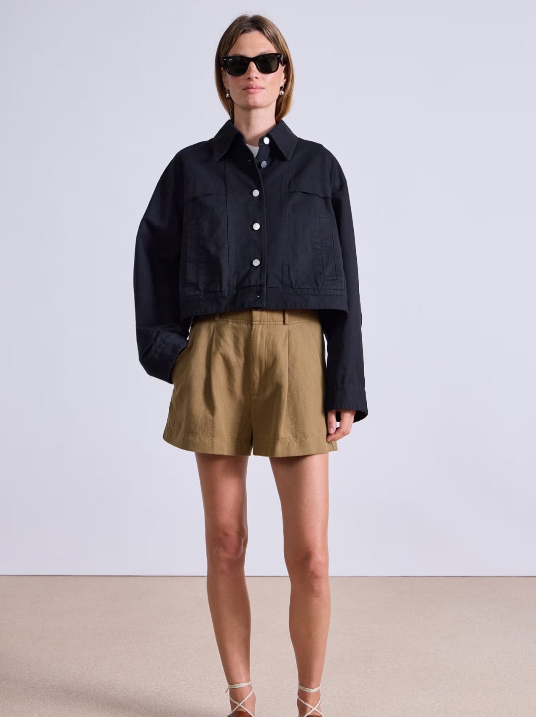 Cropped Trapeze Jacket