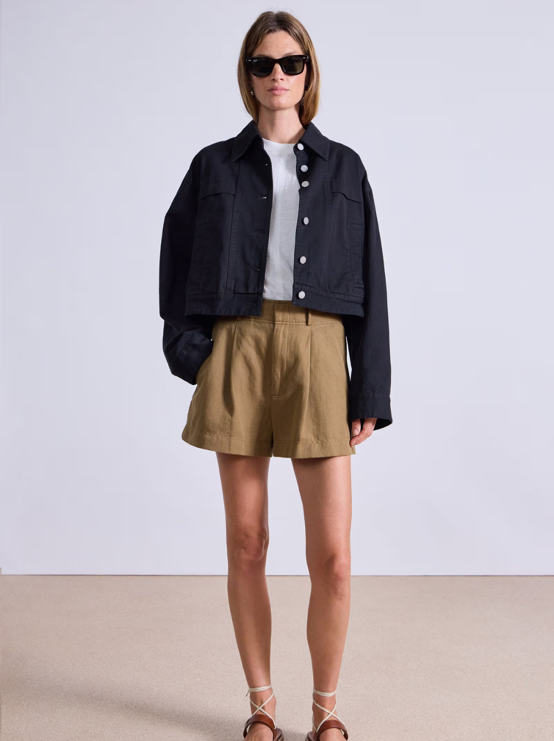 Cropped Trapeze Jacket