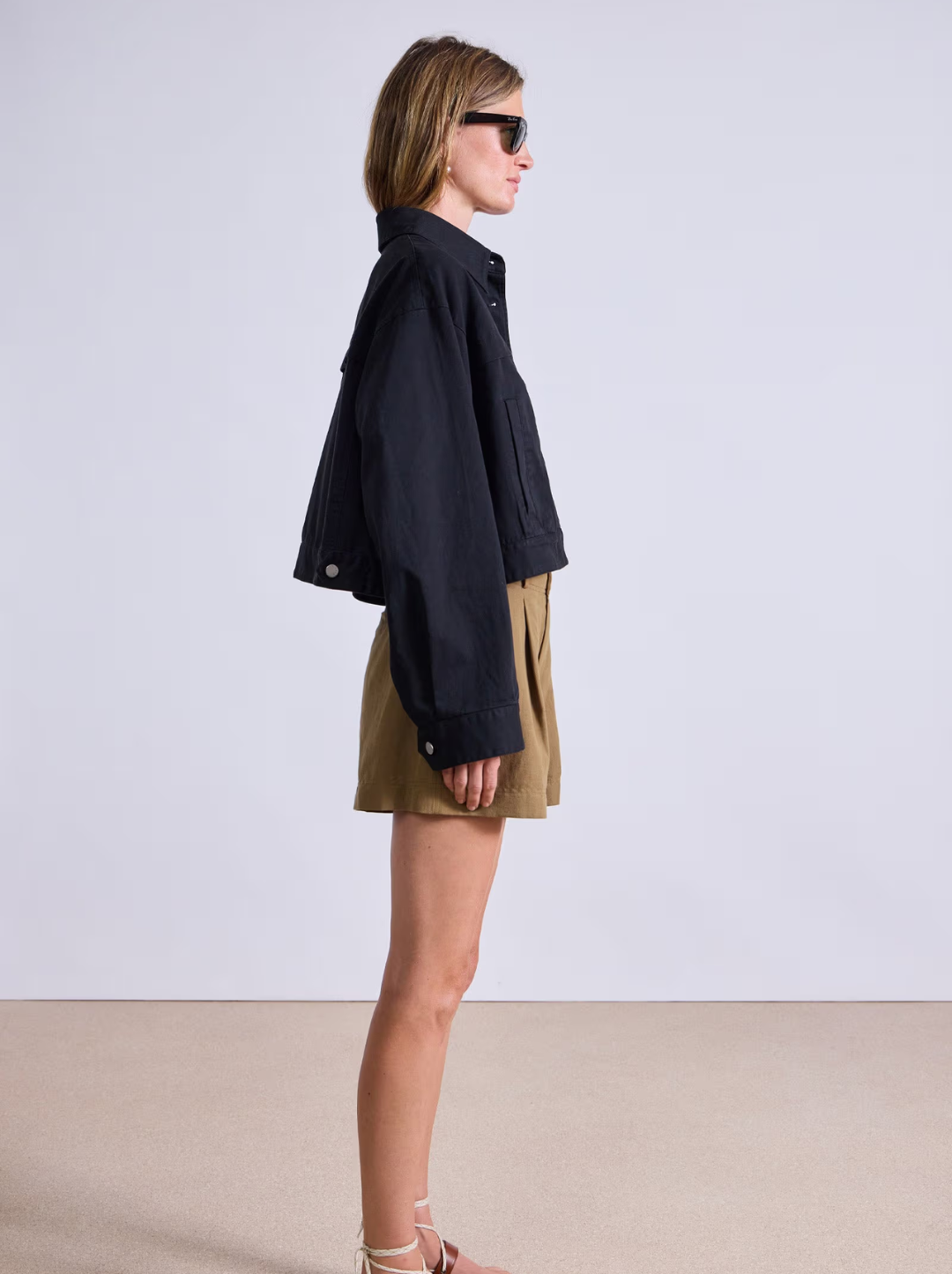 Cropped Trapeze Jacket