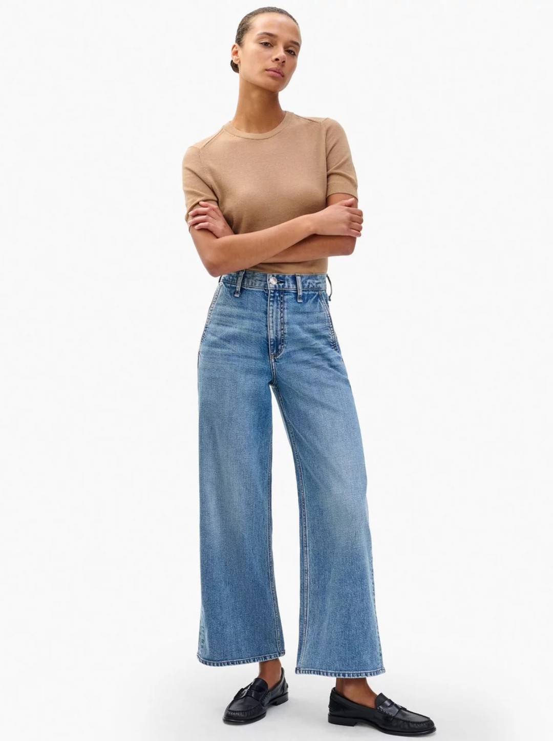 Andi High-Rise Ankle Wide Leg – Peacock Boutique
