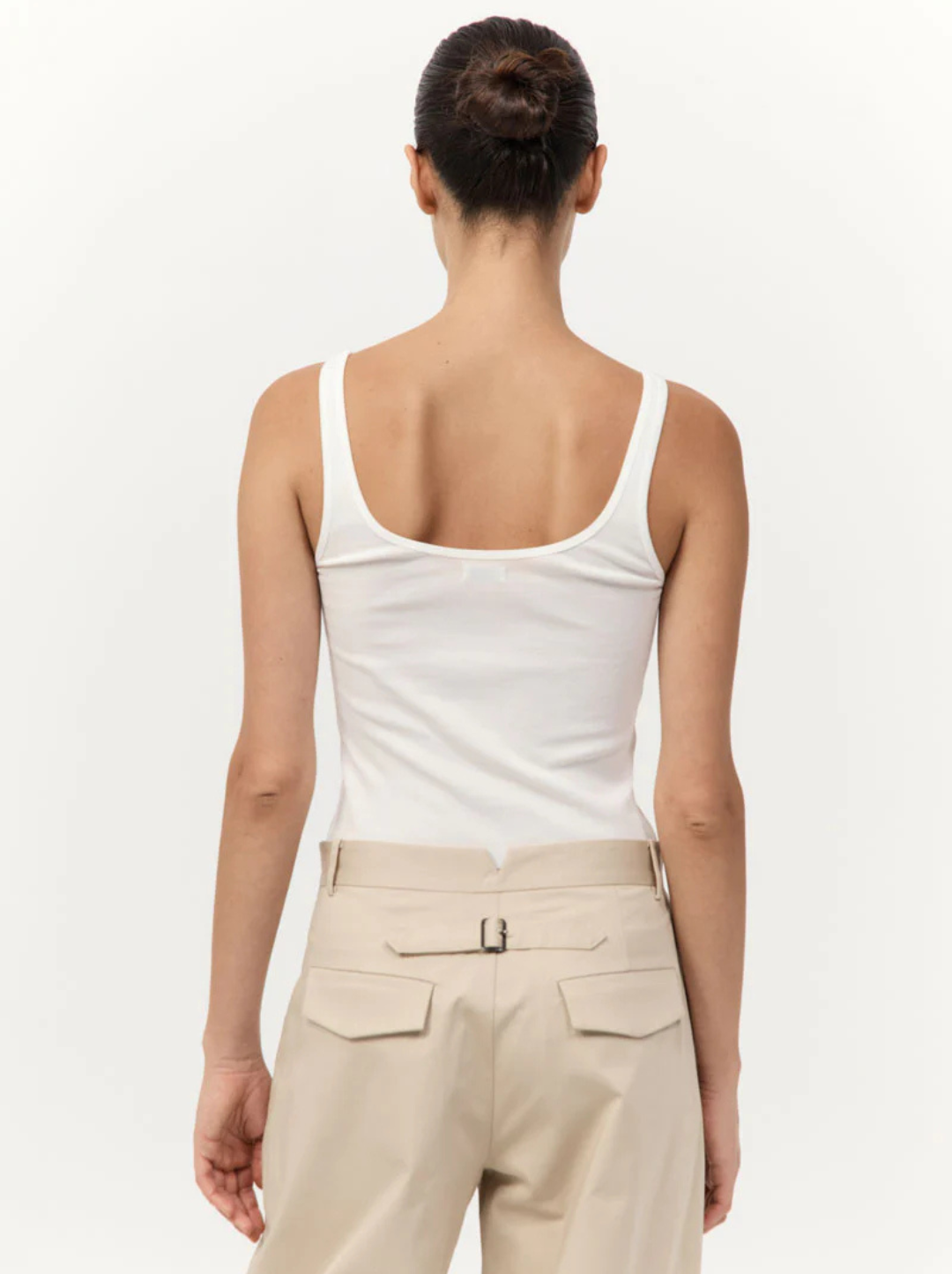 Organic Cotton Slim Scoop Tank