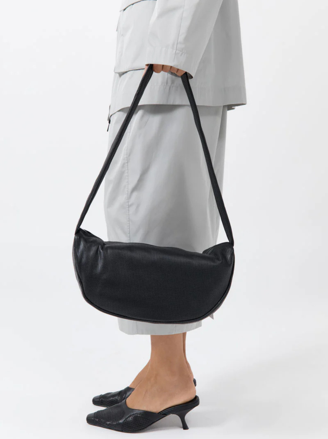 Perforated Crescent Bag