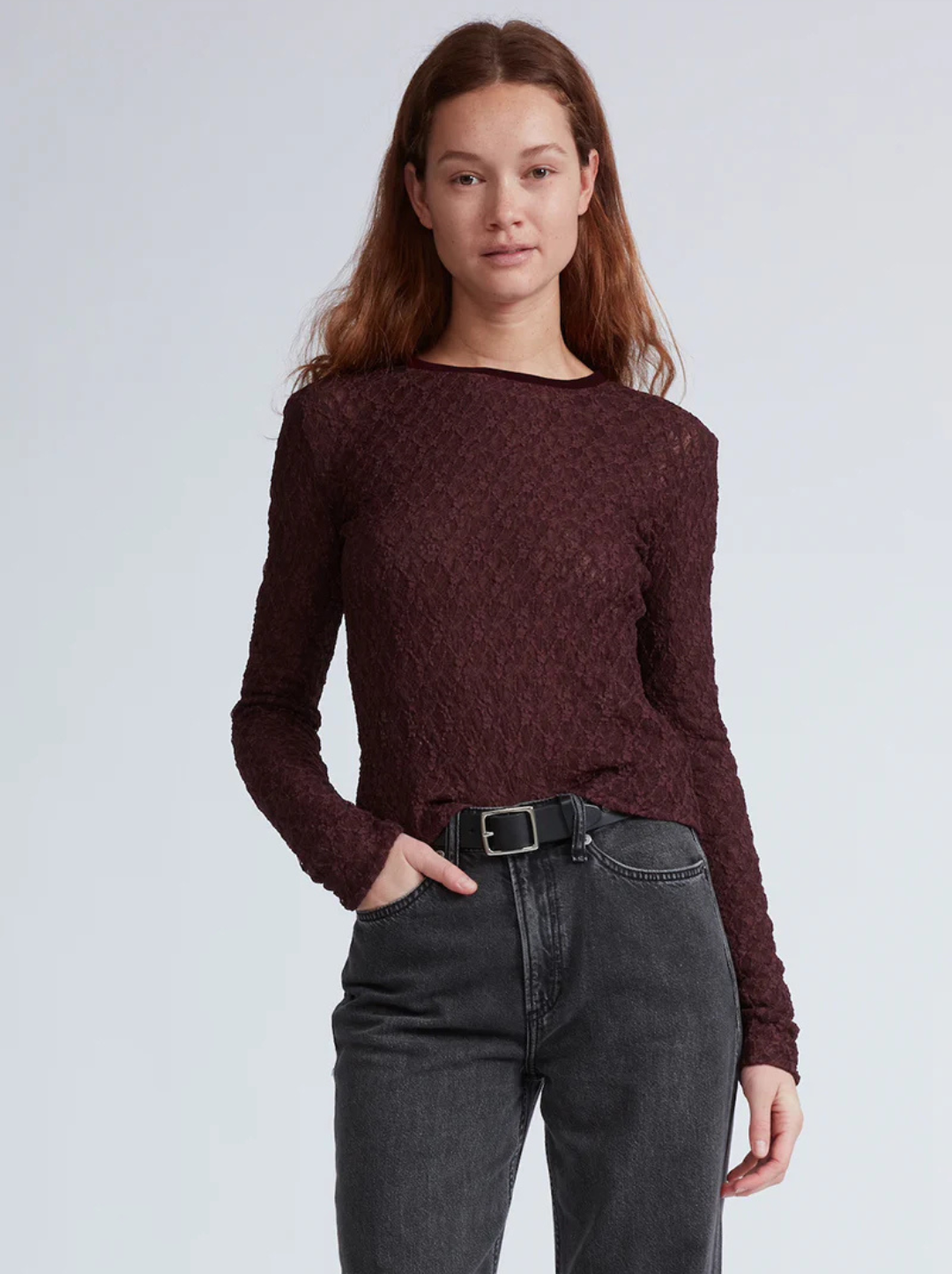 Ellie Lace Long Sleeve Tee