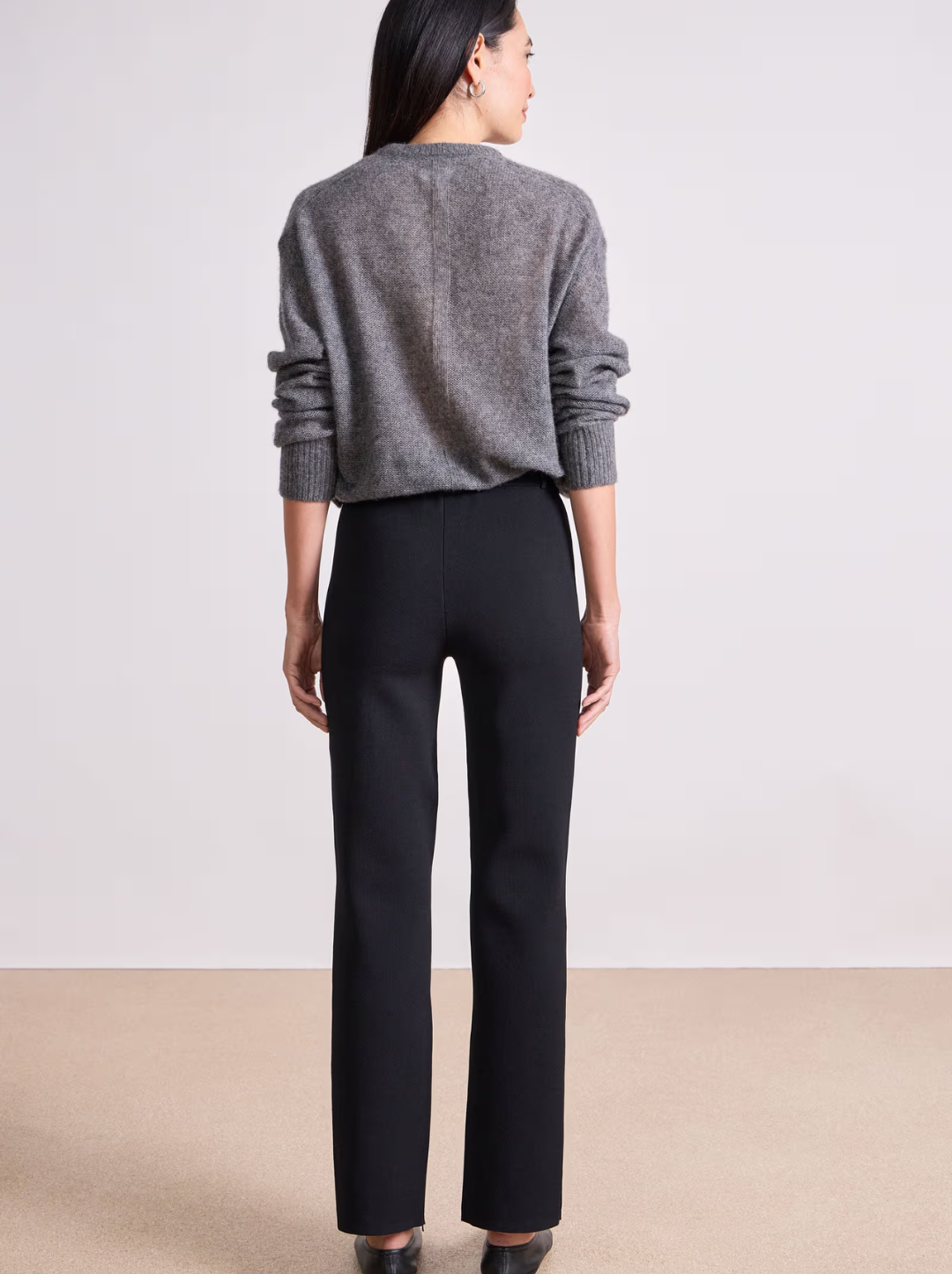 Straight Pull On Zipper Pants