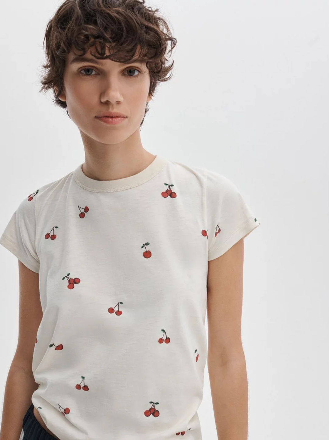 All Over Cherry Tee – Peacock Boutique
