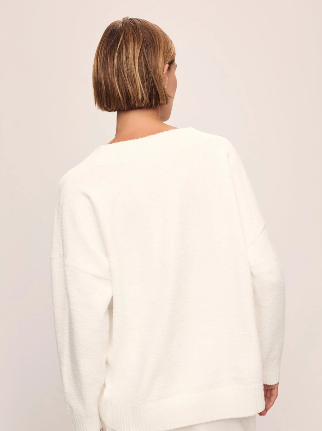 Recycled Boucle V-Neck Sweater