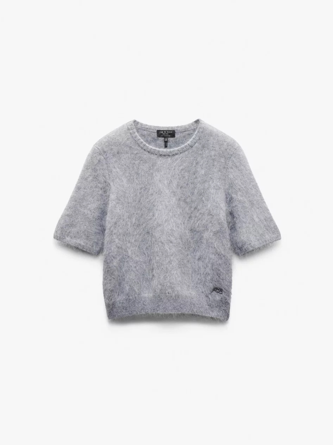 Jada Brushed Cashmere Short Sleeve Crew