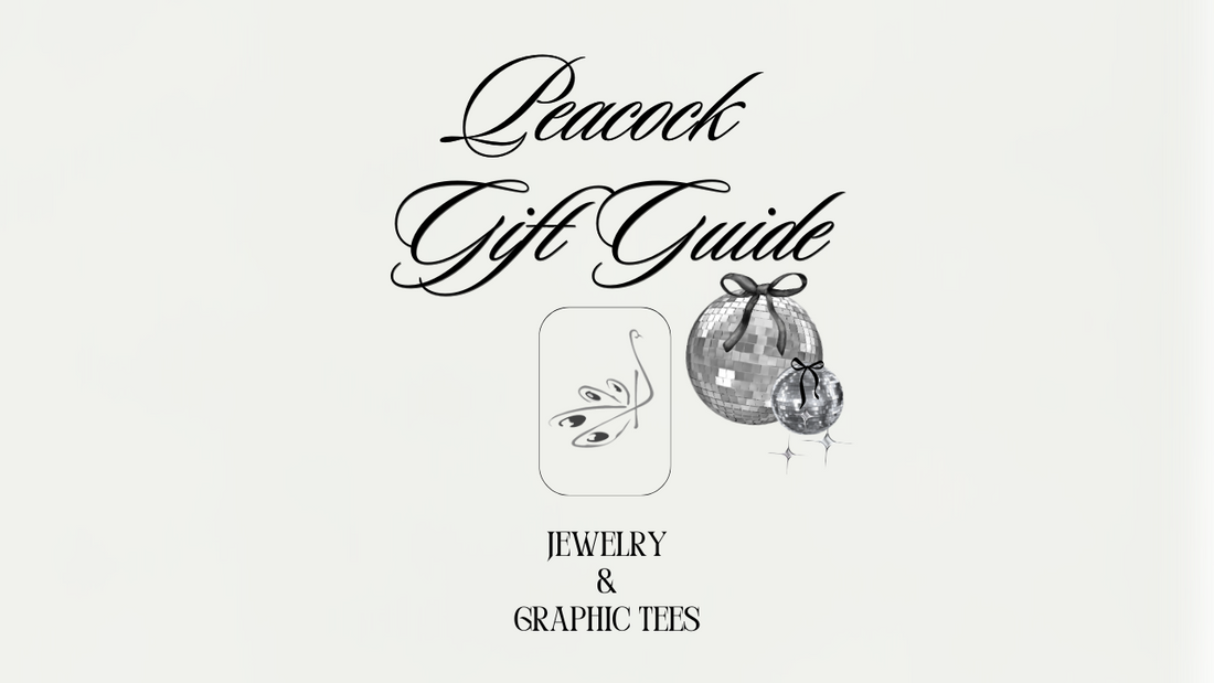 PEACOCK GIFT GUIDE 2024: JEWELRY & GRAPHIC TEES