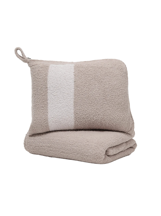 Chenilla Fine Travel Blanket - Stripe