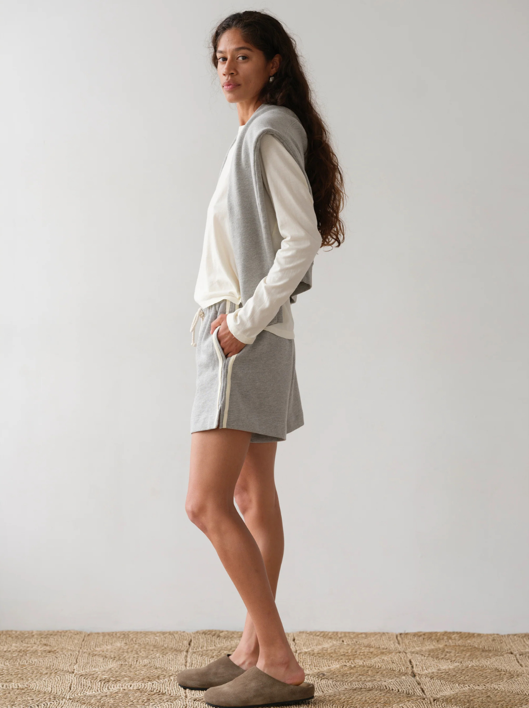 The Stripe Eco-Terry Short
