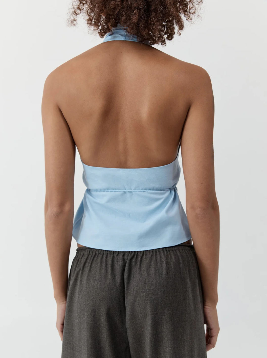 Oxford Wrap Top