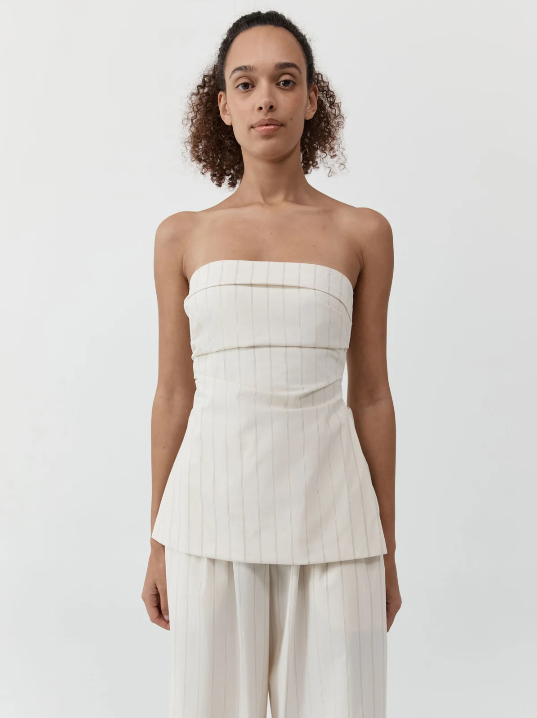 Strapless Tie Back Top