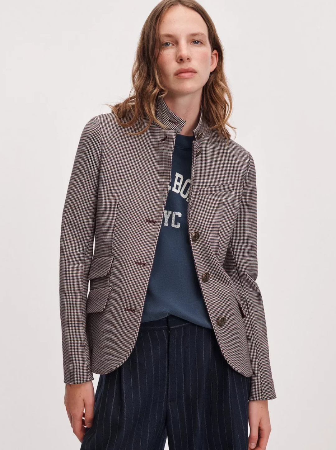 Slade Ponte Jacquard Blazer