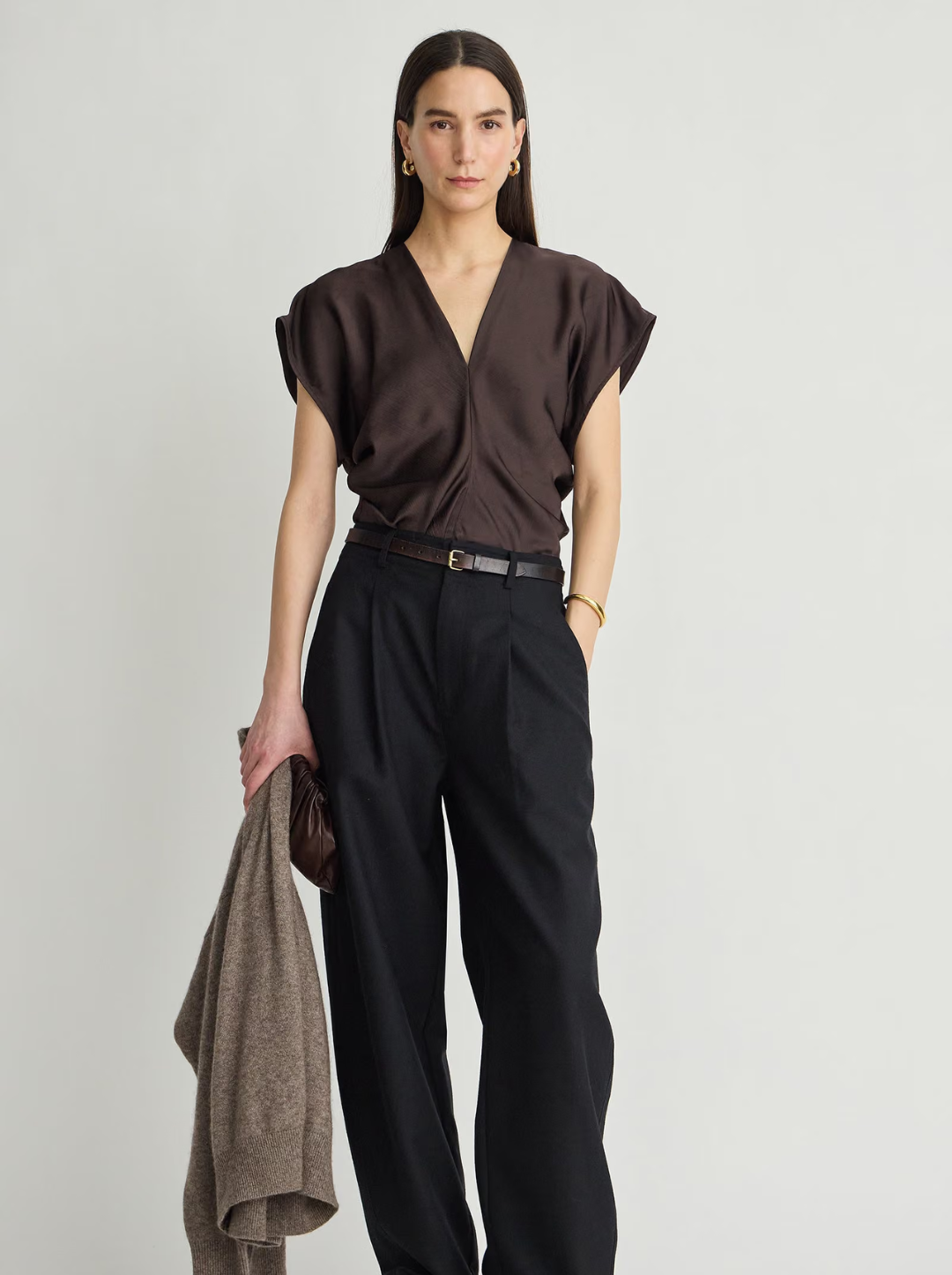 Monde Drape Bias Top