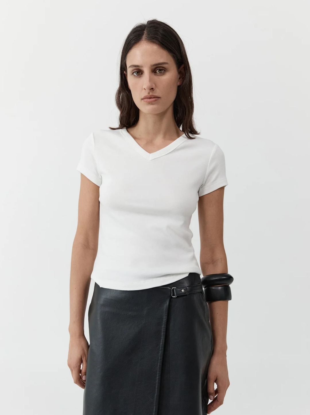 Organic Cotton V Neck Tee