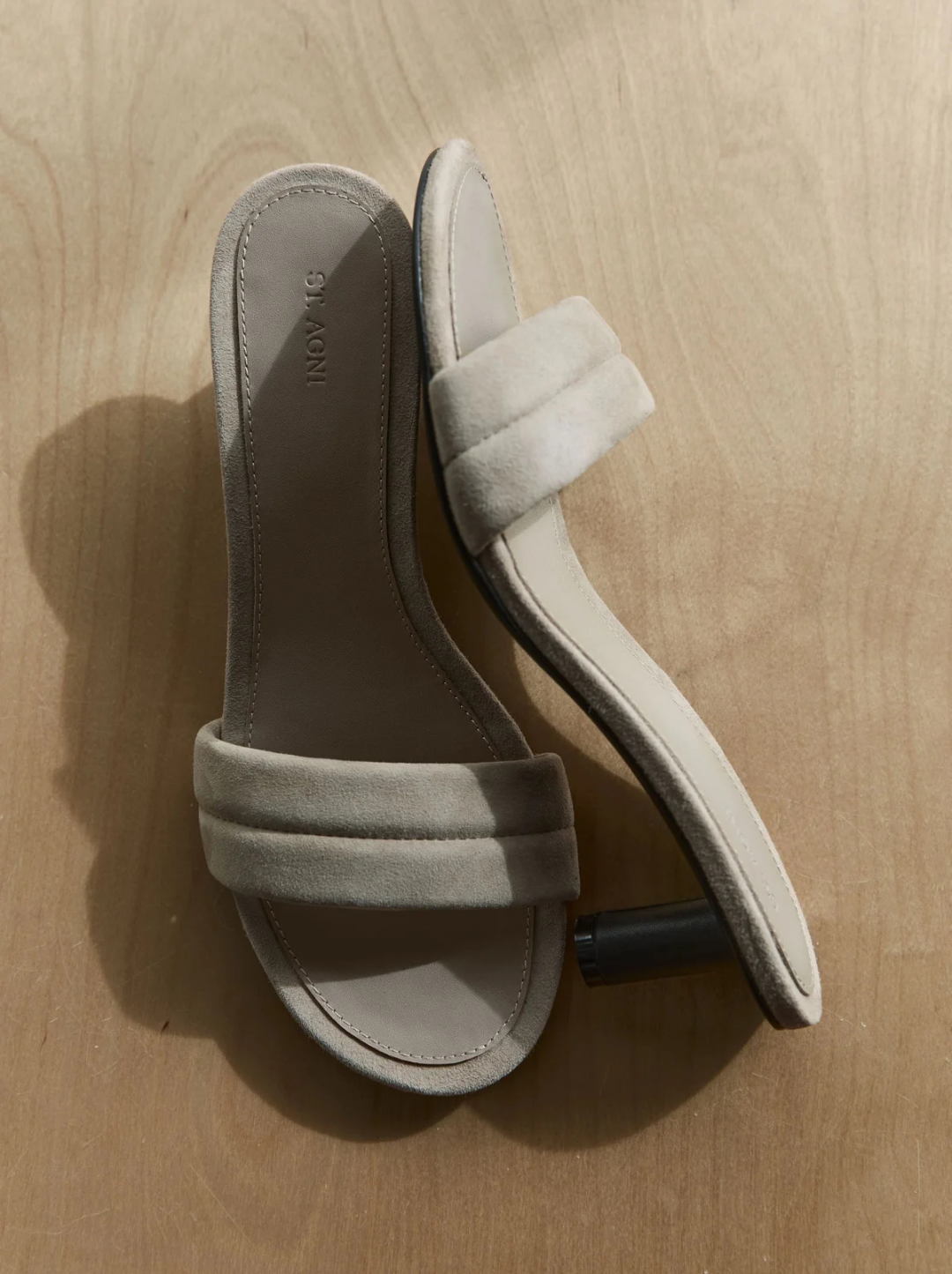 Suede Stitch Detail Heel