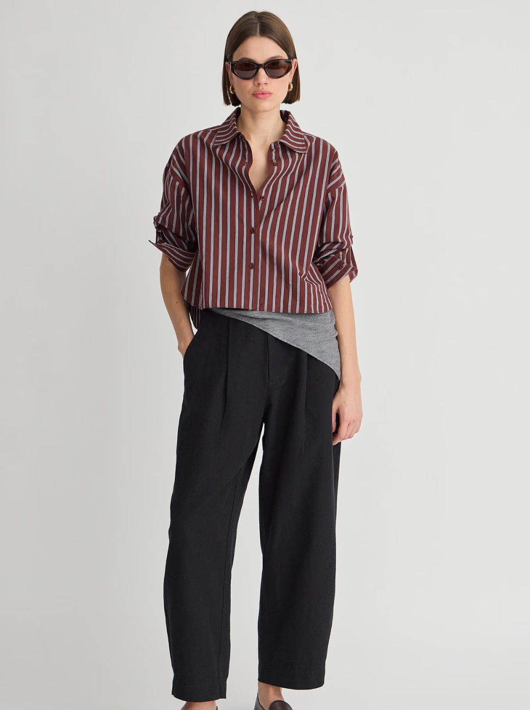 Cropped Isolde Button Down