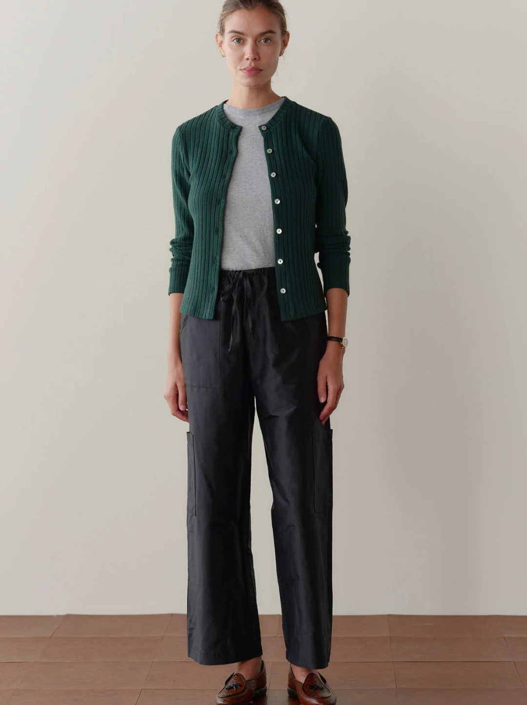 The Silk Taffeta Cargo Pant