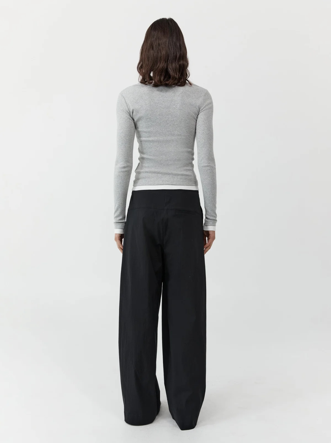 Organic Cotton Layered Long Sleeve Top