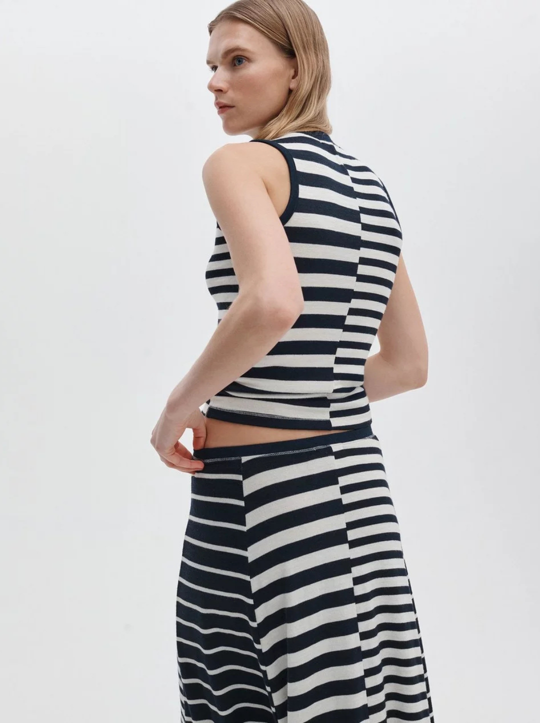 The Knit Mixed Stripe Tank