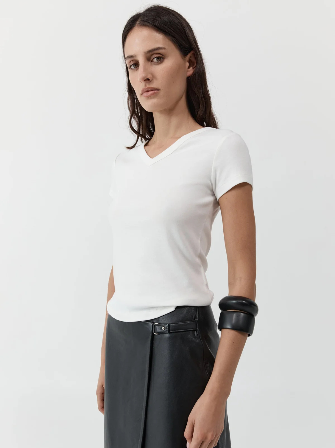 Organic Cotton V Neck Tee