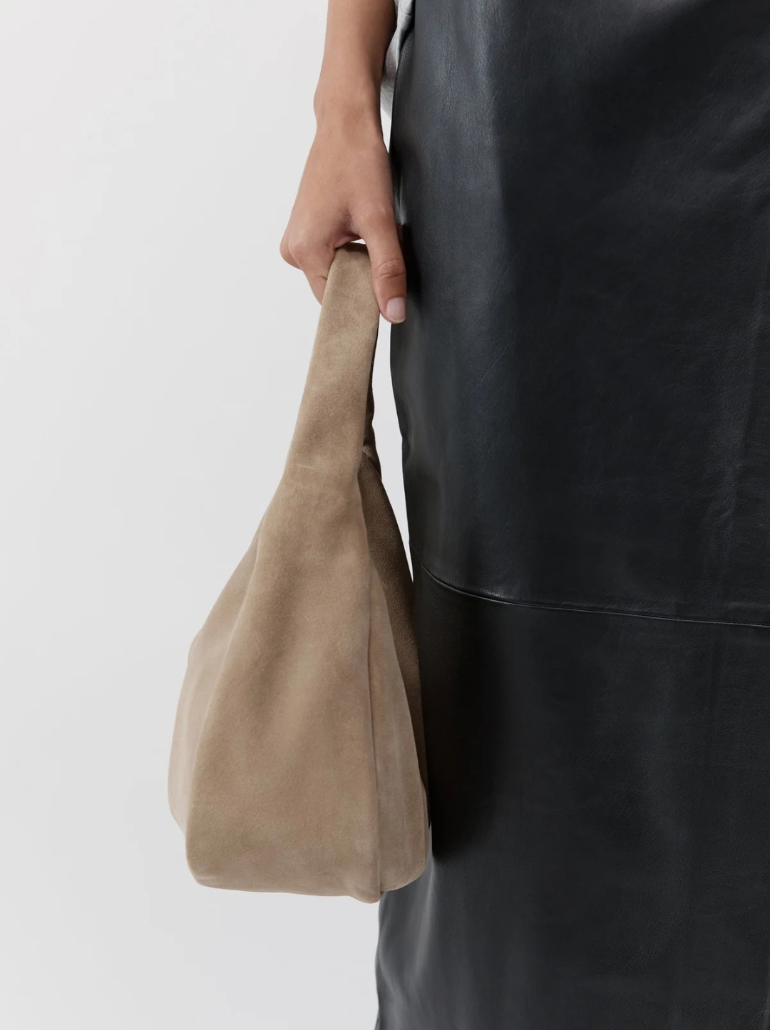 Suede Large Bon Bon Bag