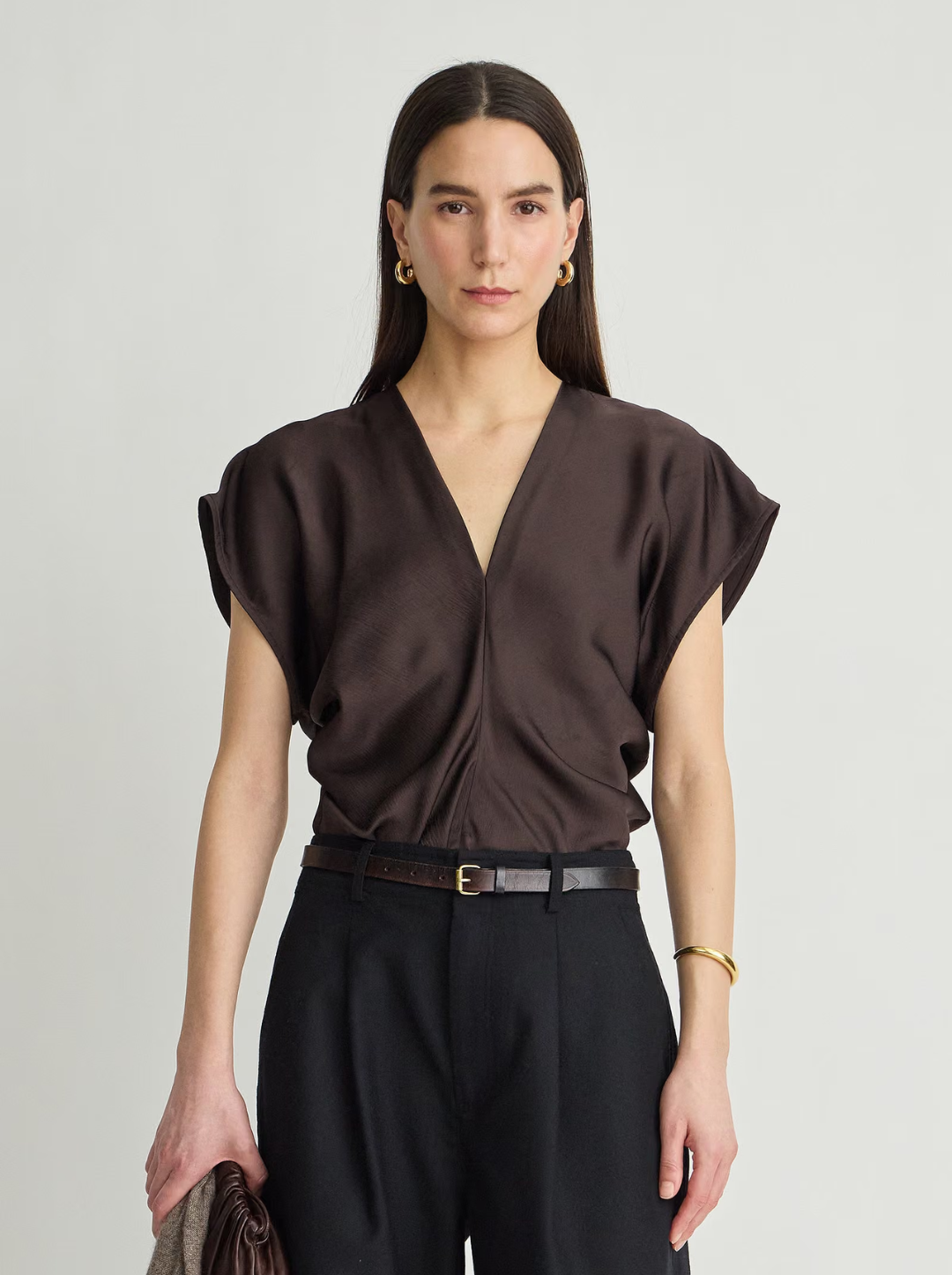 Monde Drape Bias Top