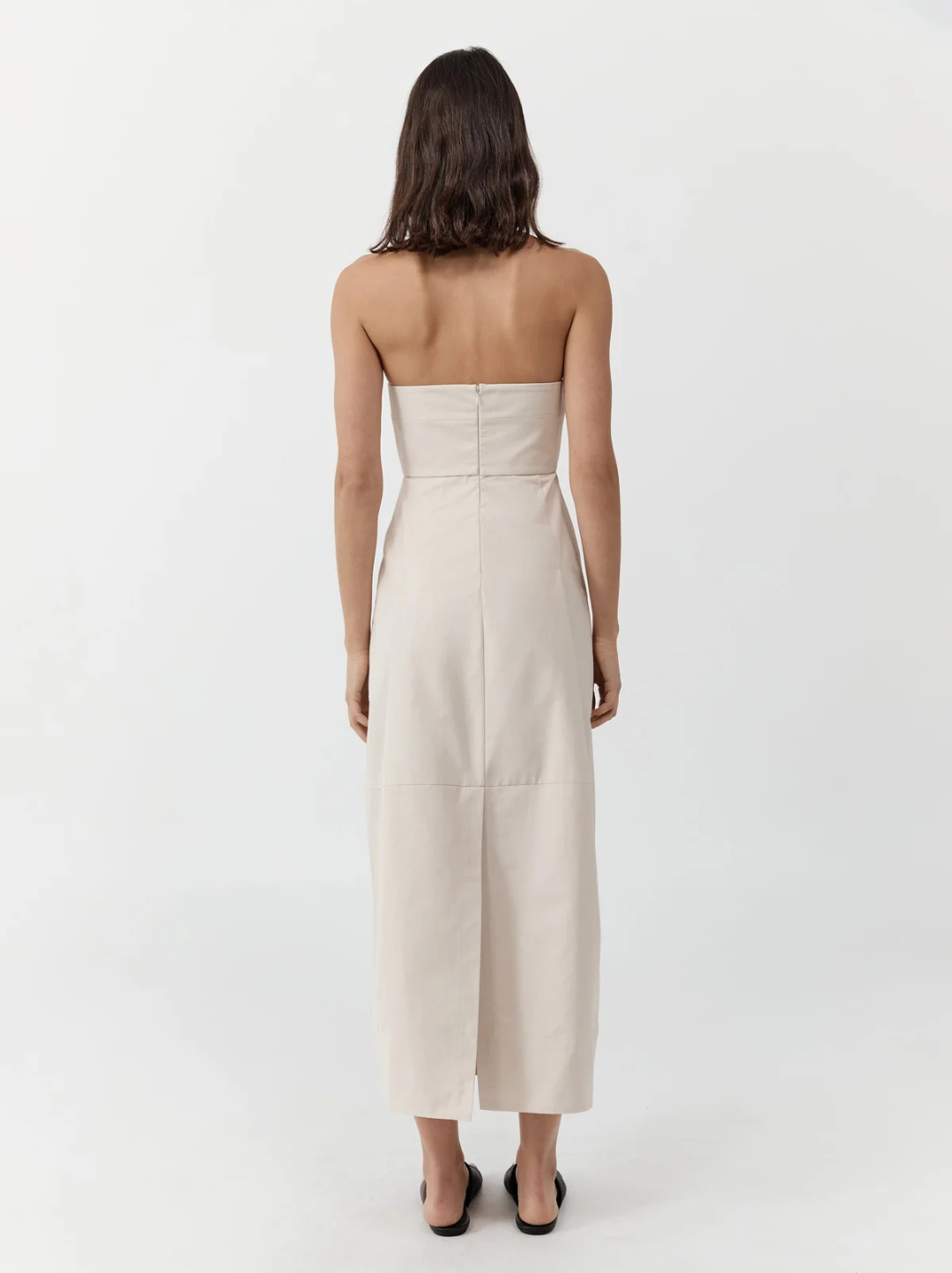 Canvas Pleat Cocoon Dress