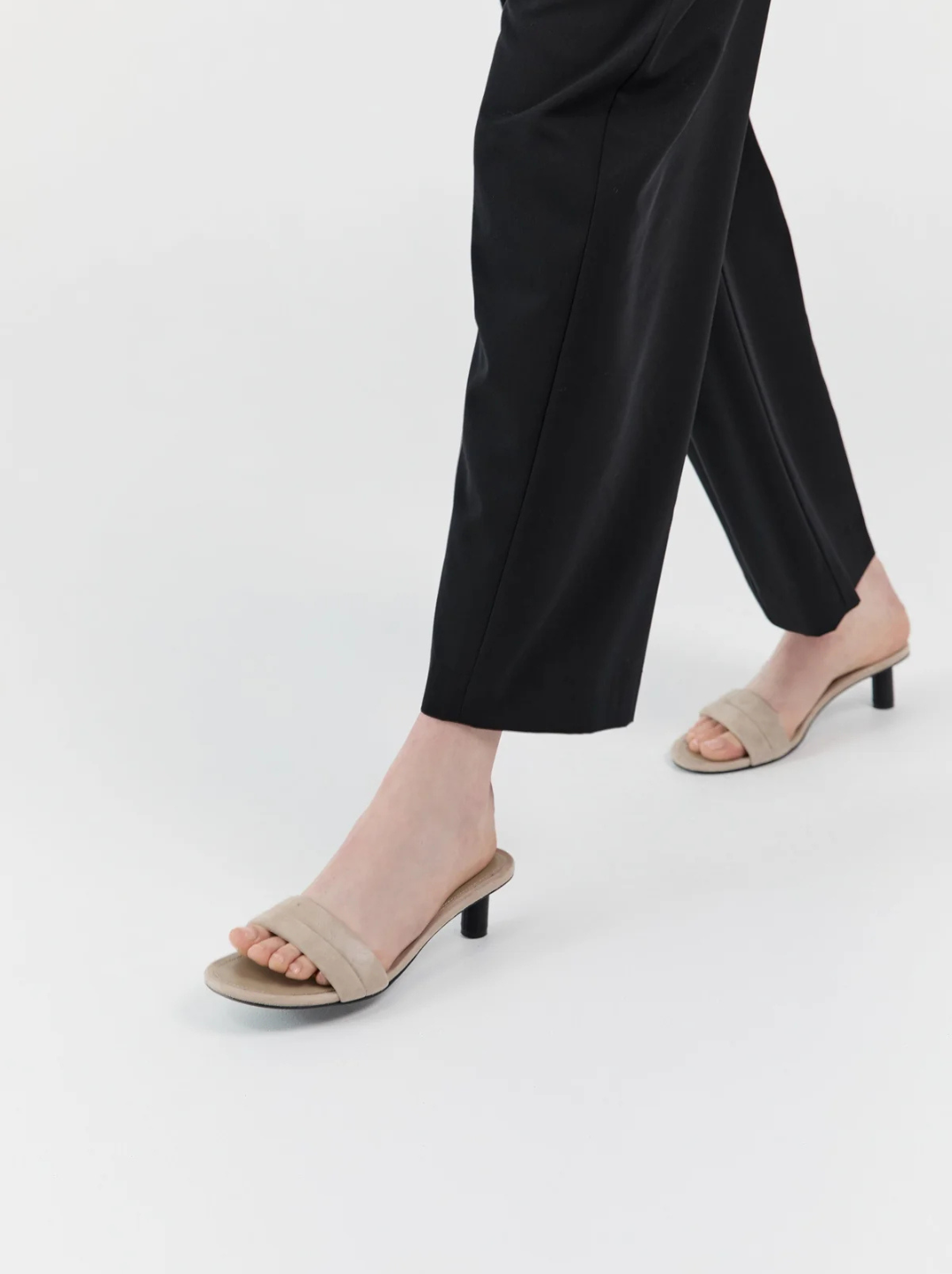 Suede Stitch Detail Heel