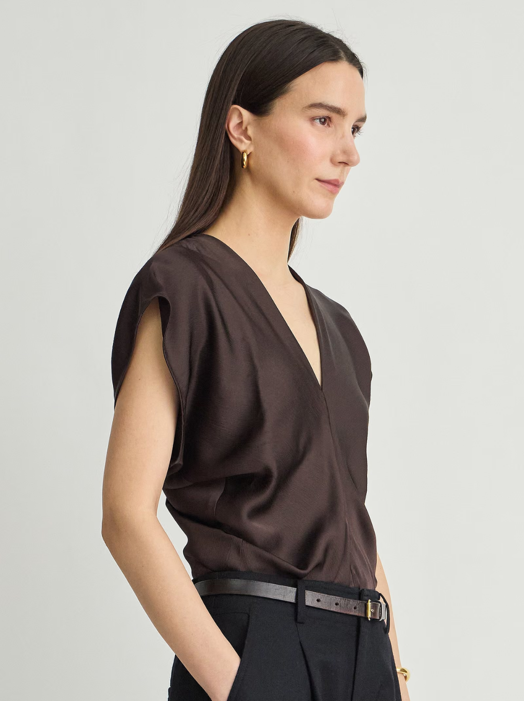 Monde Drape Bias Top