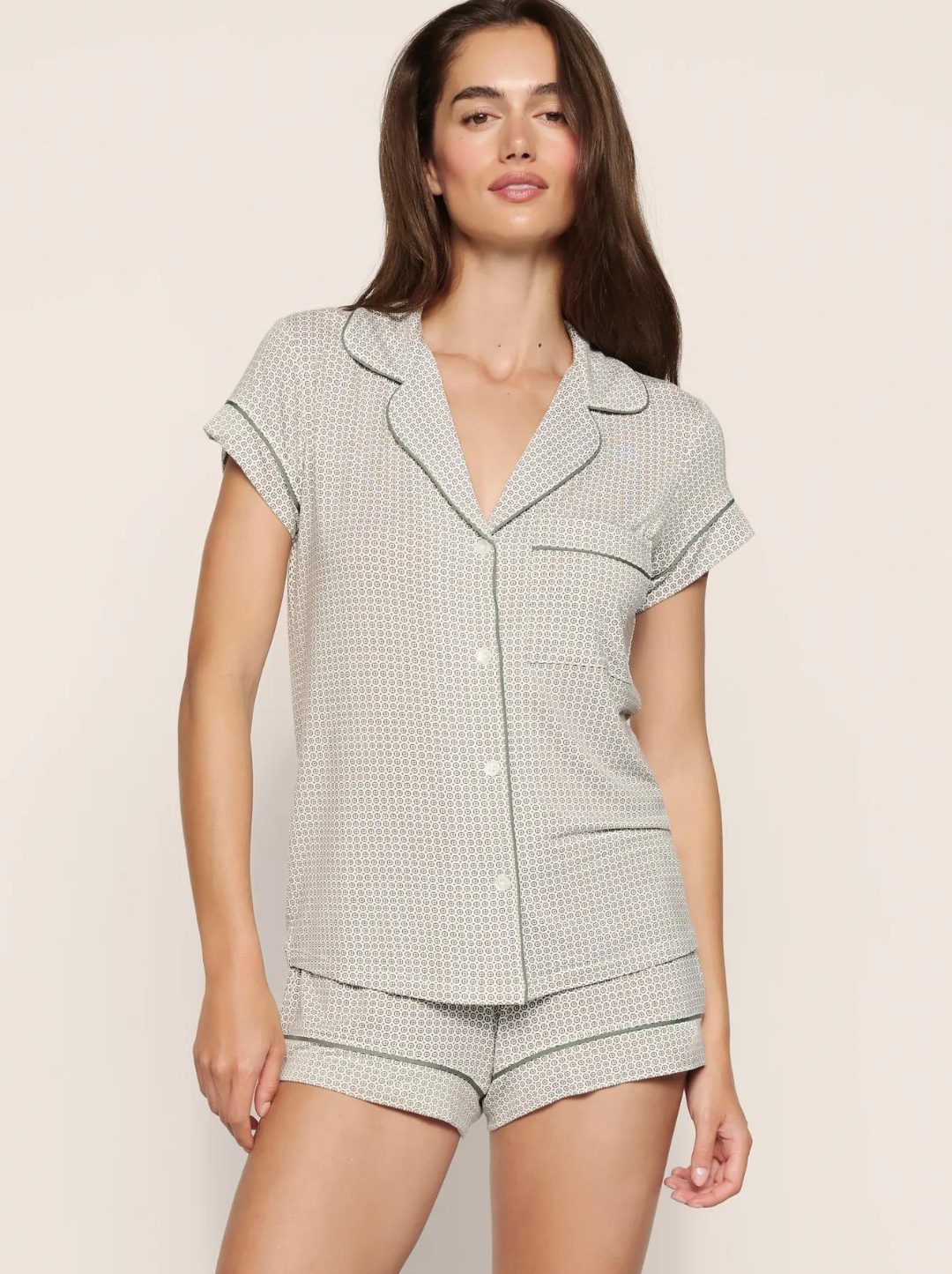 Gisele Printed Shortie PJ Set