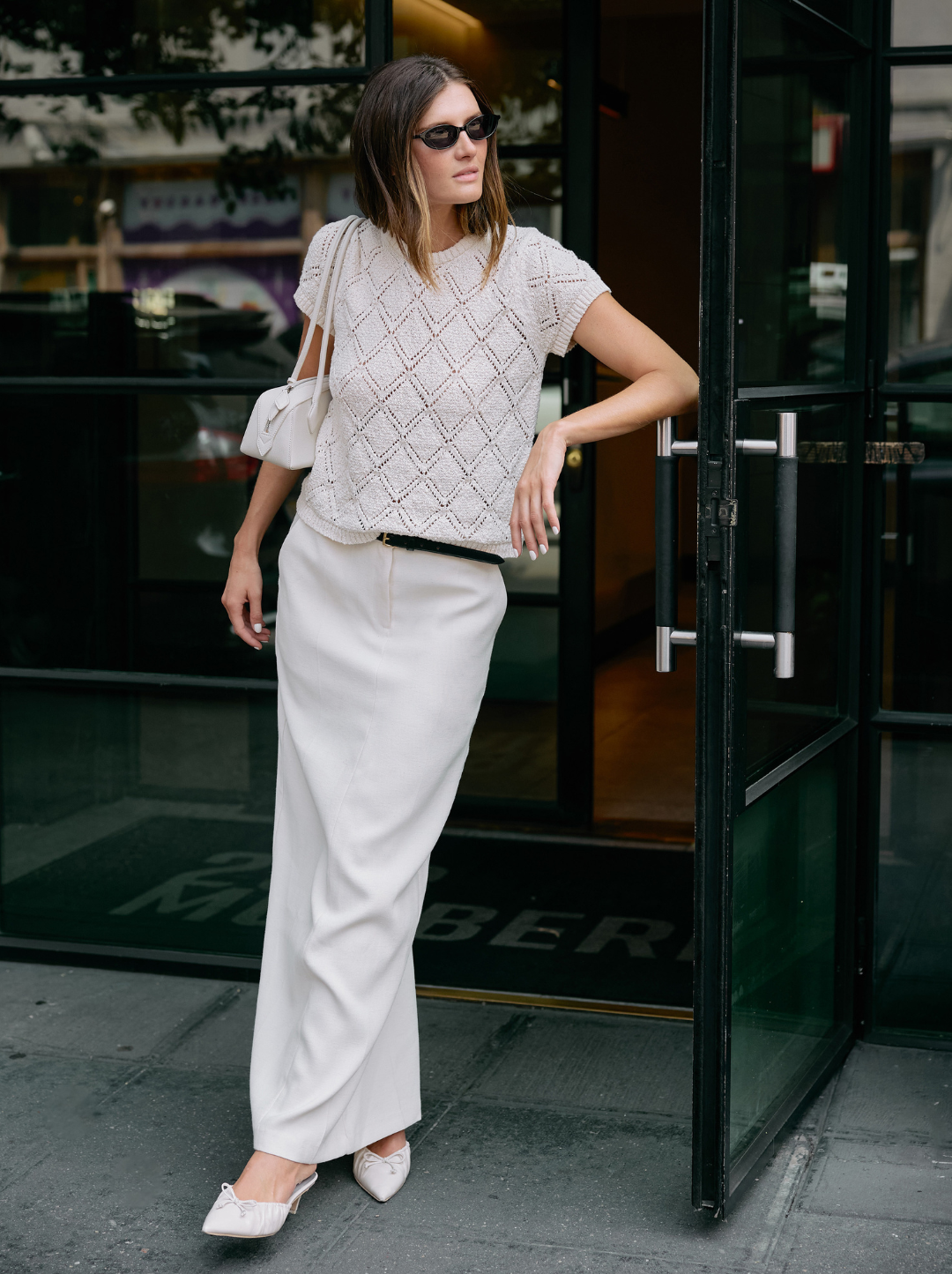 Cotton Pointelle Top