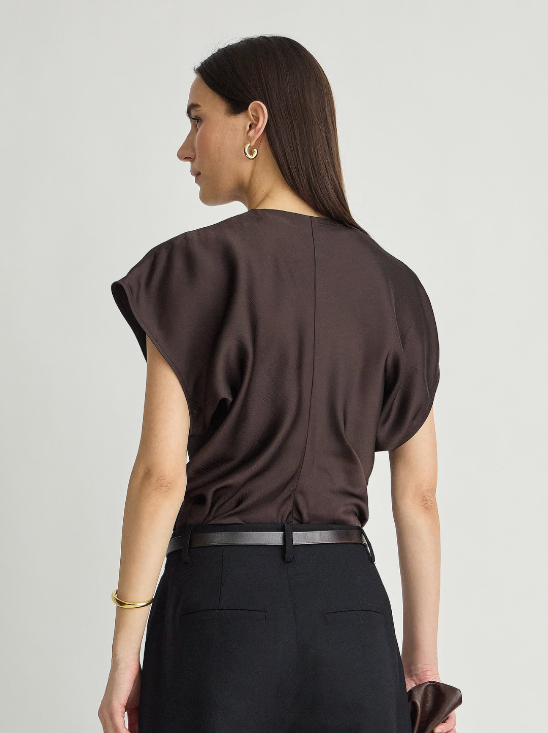 Monde Drape Bias Top