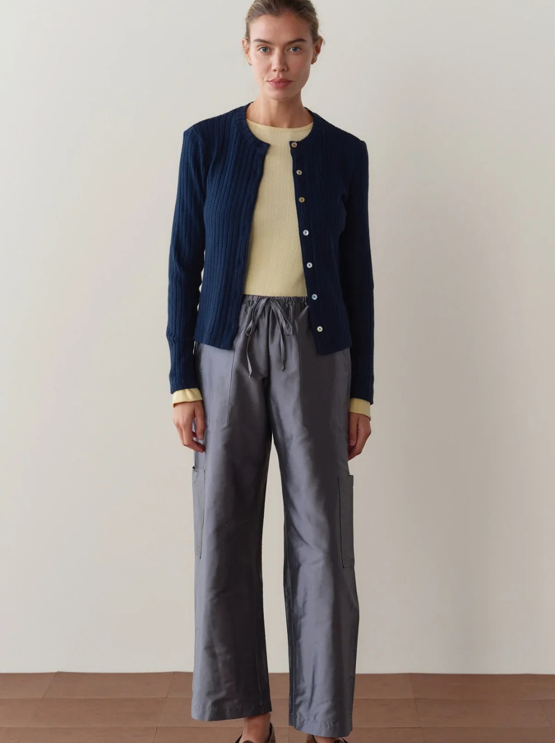 The Silk Taffeta Cargo Pant
