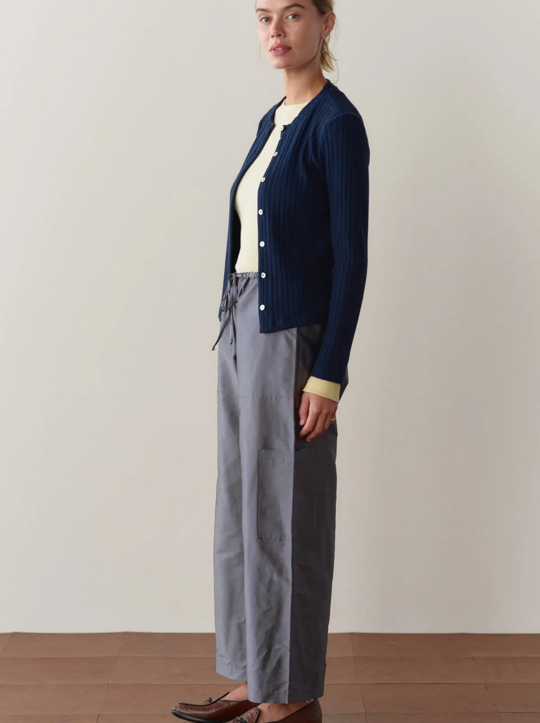 The Silk Taffeta Cargo Pant