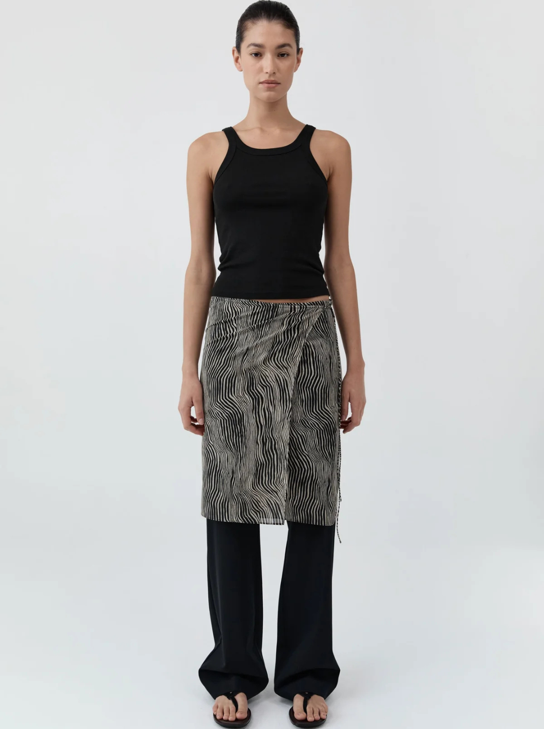 Savannah Silk Wrap Skirt