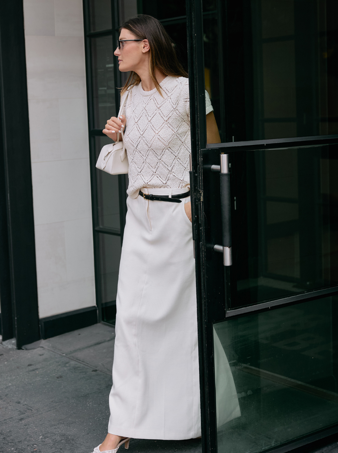 Cotton Pointelle Top