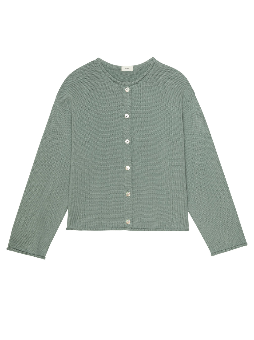 The Cotton Knit Roll Cardigan