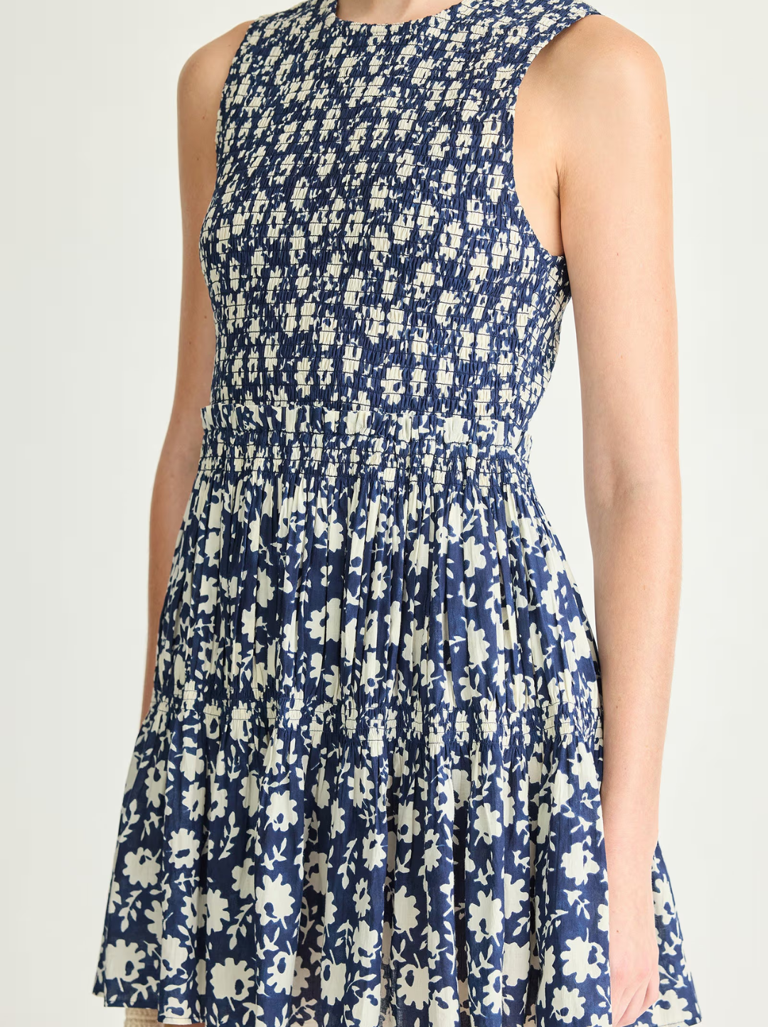 Lore Smocked Mini Dress