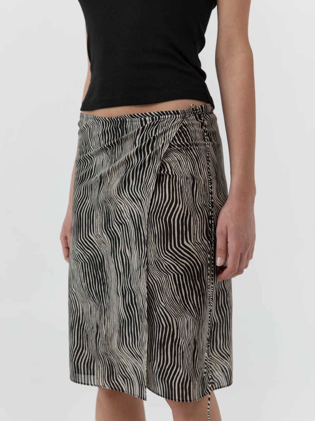 Savannah Silk Wrap Skirt