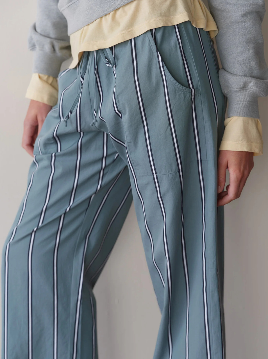 The Pop Stripe Drawstring Pant