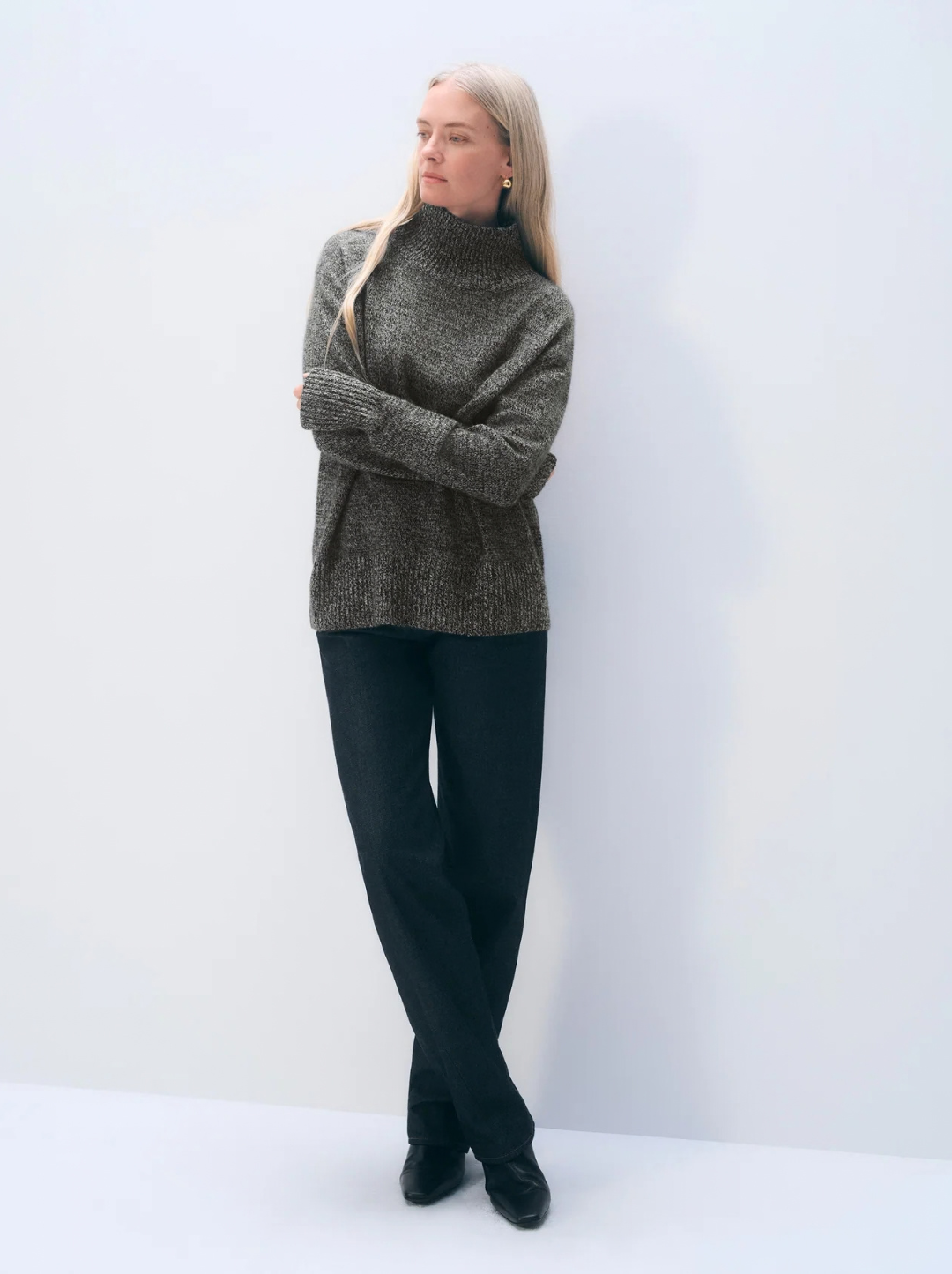 Cashmere Oversized Standneck