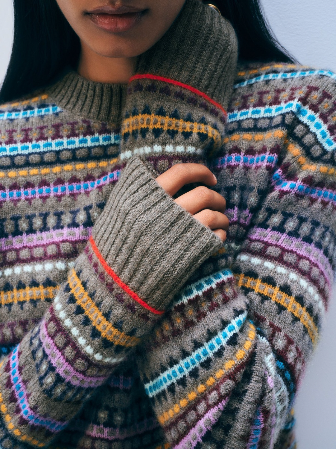 Cashmere Fair Isle Crewneck