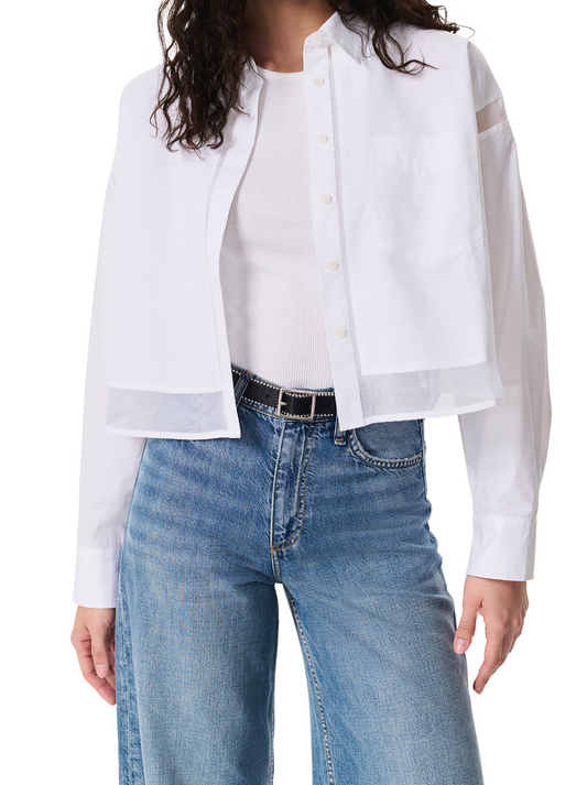 Beatrice Cropped Combo Shirt